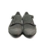 Чоловічі монки Double monk 411 сірі з натуральної шкіри 7 фото Double monk чоловічі 411 фото