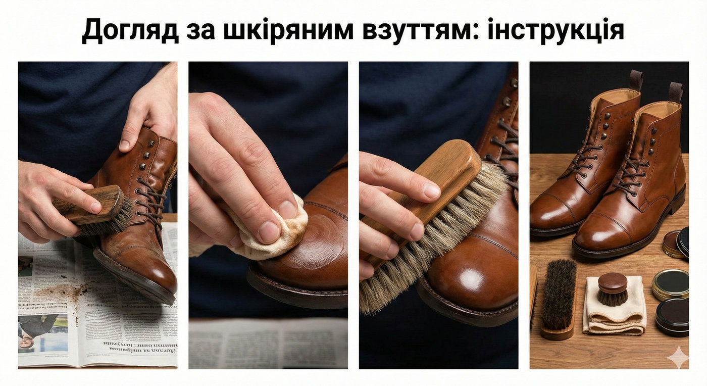 Догляд за шкіряним взуттям: покрокова інструкція від майстрів Vicelli